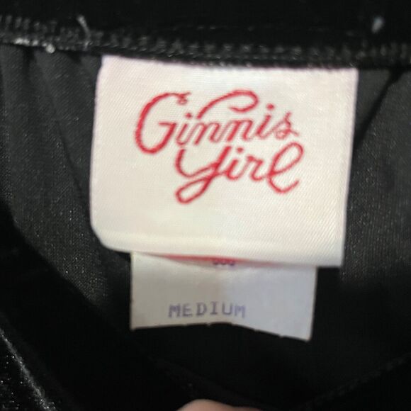 Ginnis Girl Skirt VTG 90s Women's Black Velvet Pull On Maxi Gothic Minimalist M - Picture 4 of 5